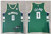 Bucks 0 Damian Lillard Green Nike Swingman Jersey,baseball caps,new era cap wholesale,wholesale hats